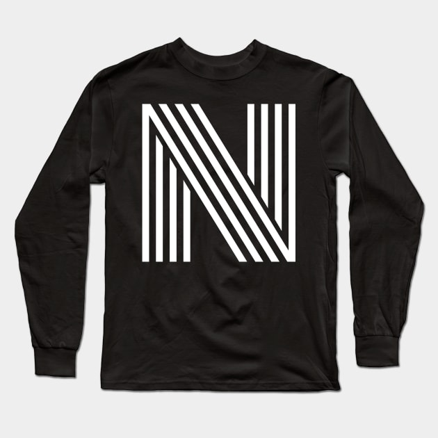 Alphabet N (Uppercase letter n), Letter N Long Sleeve T-Shirt by maro_00